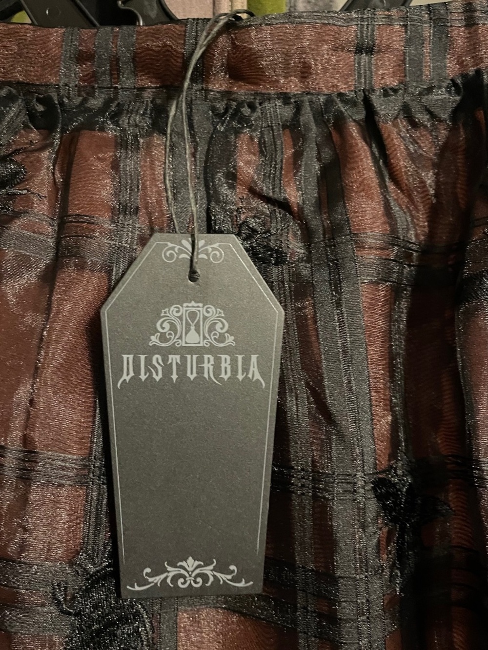 Disturbia Sedona Organza Insect Embroidered Midi Skirt NWT - Picture 12 of 13